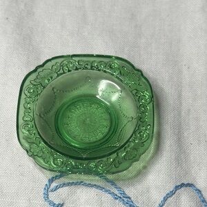 *RARE*Green.This particular piece may be miniature from Franklin Heirloom Glass